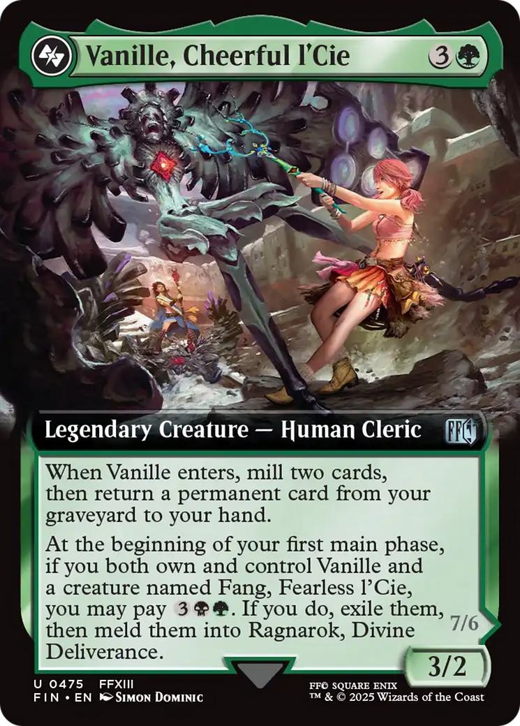 Vanille, Cheerful l'Cie // Ragnarok, Divine Deliverance [475] [Extended Art] [FINAL FANTASY] [Non-Foil]