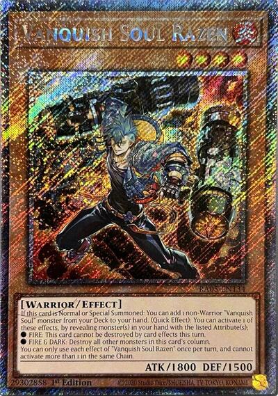 Vanquish Soul Razen - RA05-EN134 - Platinum Secret Rare - 1st Edition