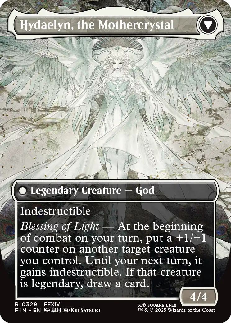 Venat, Heart of Hydaelyn // Hydaelyn, the Mothercrystal [329] [Borderless] [FINAL FANTASY] [Non-Foil] - Image 2