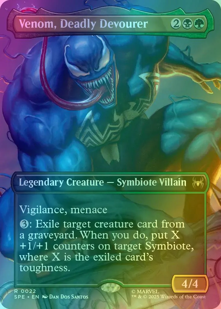 Venom, Deadly Devourer [22] [Borderless] [Scene] [Marvel's Spider-Man Eternal] [Foil]