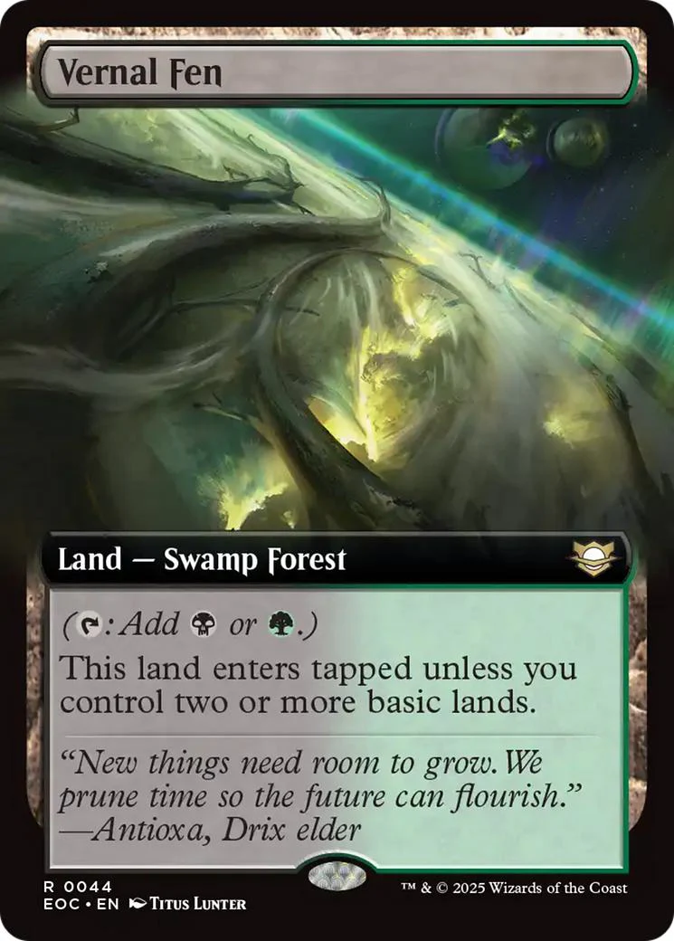 Vernal Fen [44] [Extended Art] [Edge of Eternities: Commander] [Non-Foil]