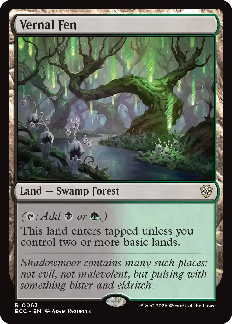 Vernal Fen [63] [Lorwyn Eclipsed: Commander] [Non-Foil]
