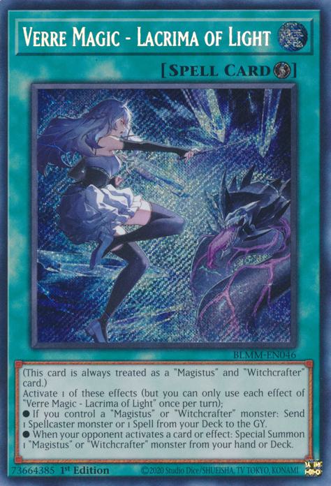 Verre Magic - Lacrima of Light - BLMM-EN046 - Secret Rare - 1st Edition
