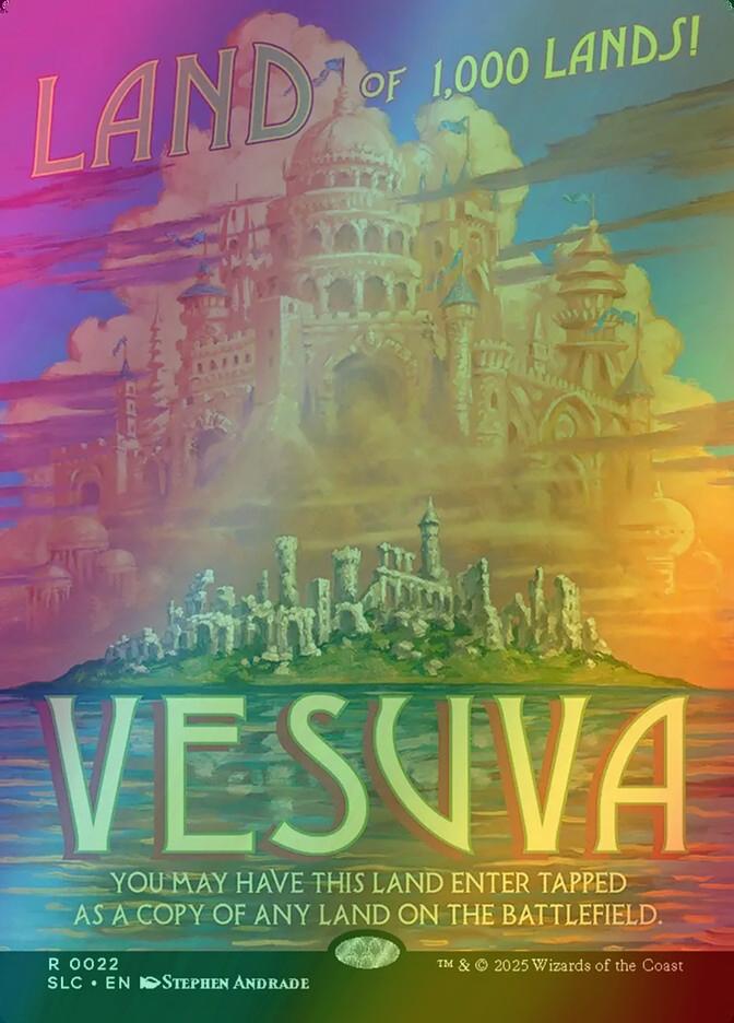 Vesuva [0022] [Borderless] [Encyclopedia of Magic] [Secret Lair Countdown] [Foil]