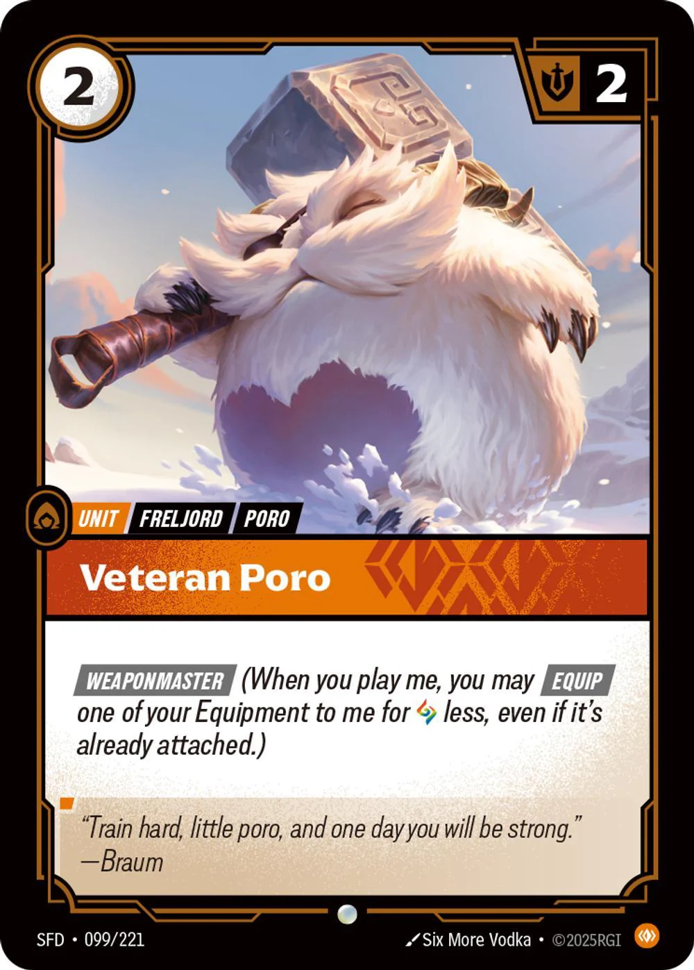 Veteran Poro - 099/221 [Spiritforged] [Non Foil]