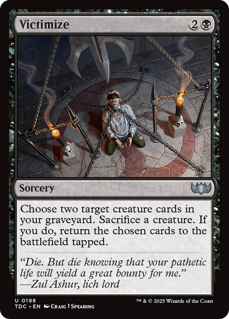 Victimize [198] [Tarkir: Dragonstorm: Commander] [Non-Foil]