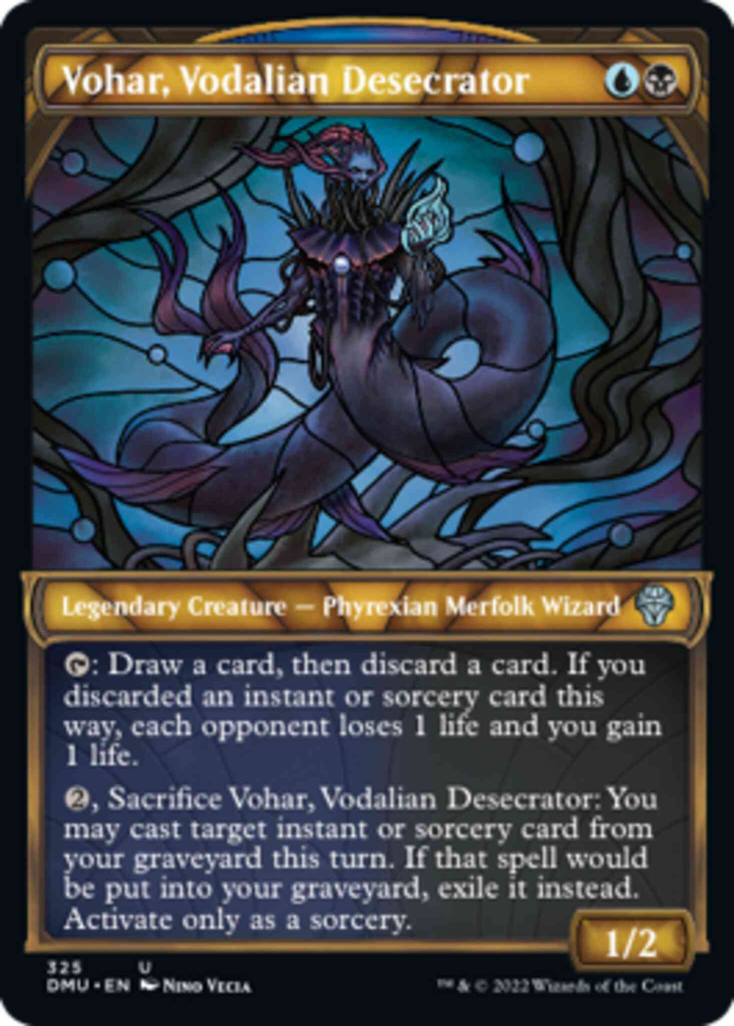 Vohar, Vodalian Desecrator [325] [Stained Glass Showcase] [Dominaria United] [Non-Foil]