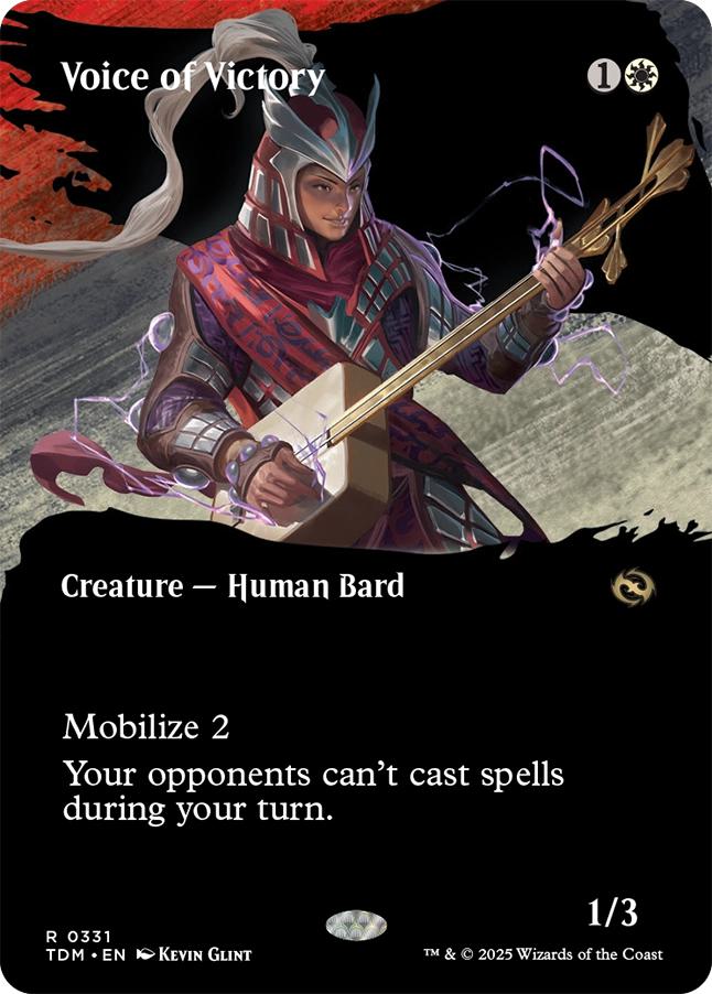 Voice of Victory [331] [Borderless] [Clan] [Tarkir: Dragonstorm] [Non-Foil]