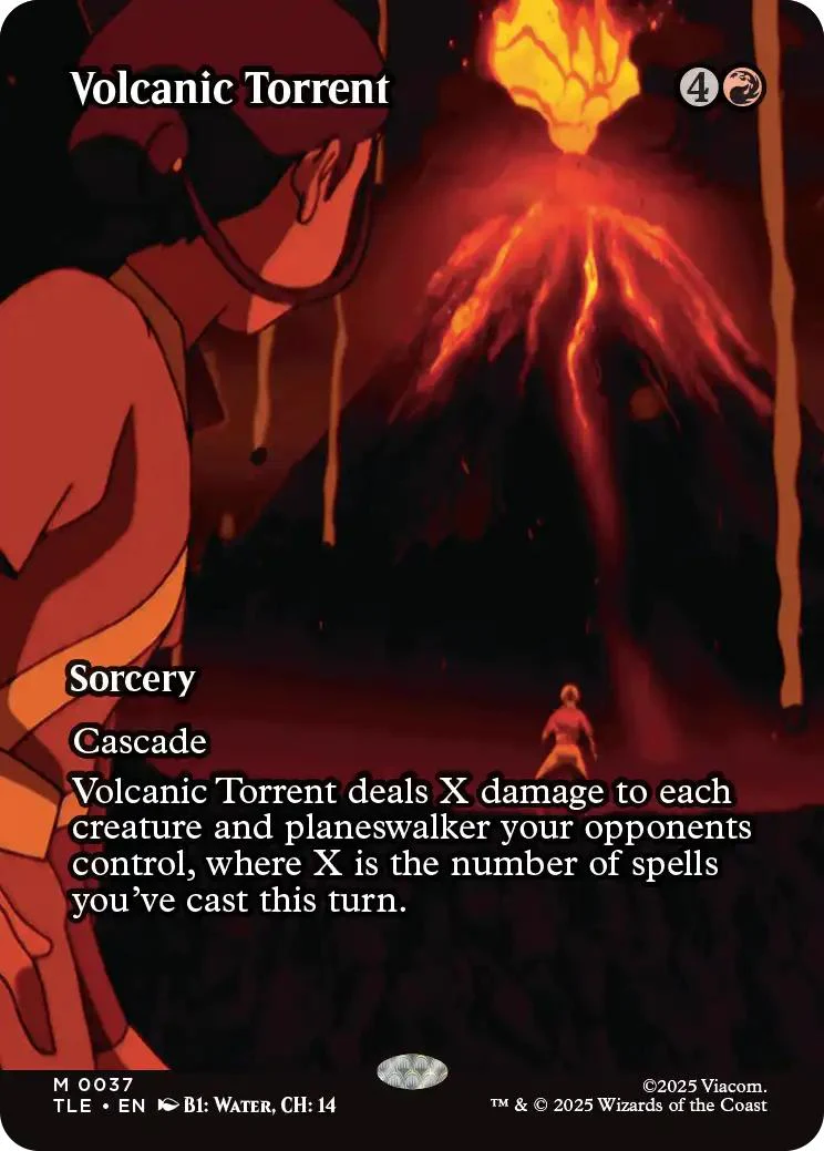 Volcanic Torrent [37] [Borderless] [Source Material] [Avatar: The Last Airbender Eternal] [Non-Foil]