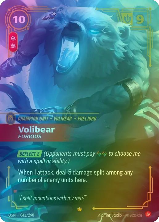 Volibear - Furious - 041/298 [Origins] [Foil]