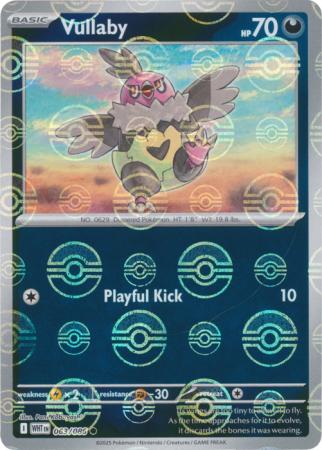 Vullaby - Poké Ball Pattern - 063/086 - Common [sv105w-063] [Reverse Holo]