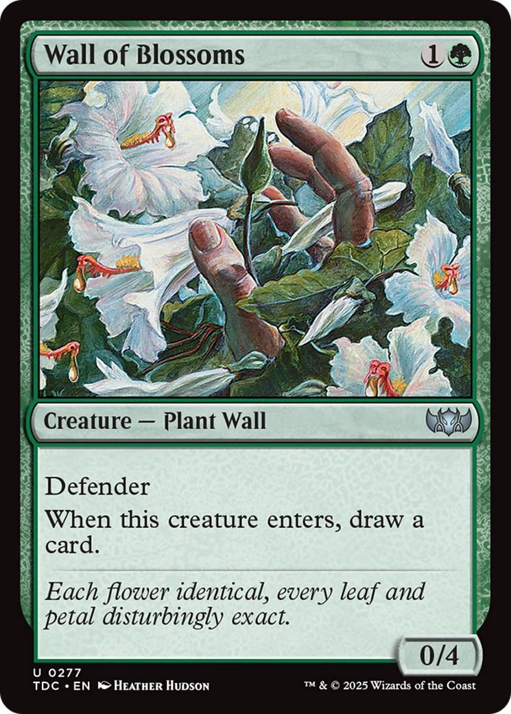 Wall of Blossoms [277] [Tarkir: Dragonstorm: Commander] [Non-Foil]