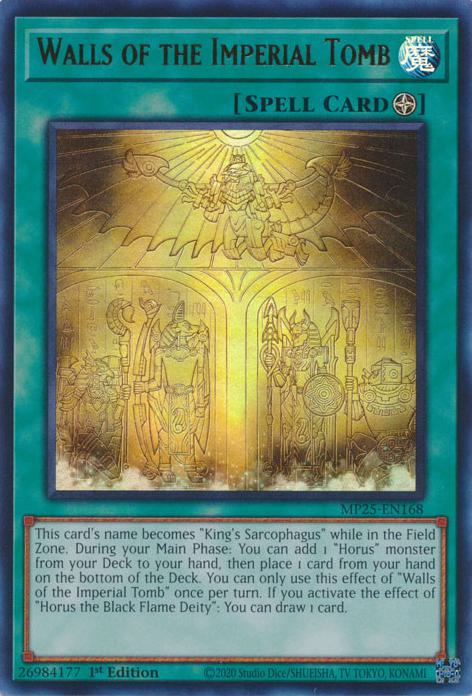 Walls of the Imperial Tomb - MP25-EN168 - Ultra Rare - 1st Edition