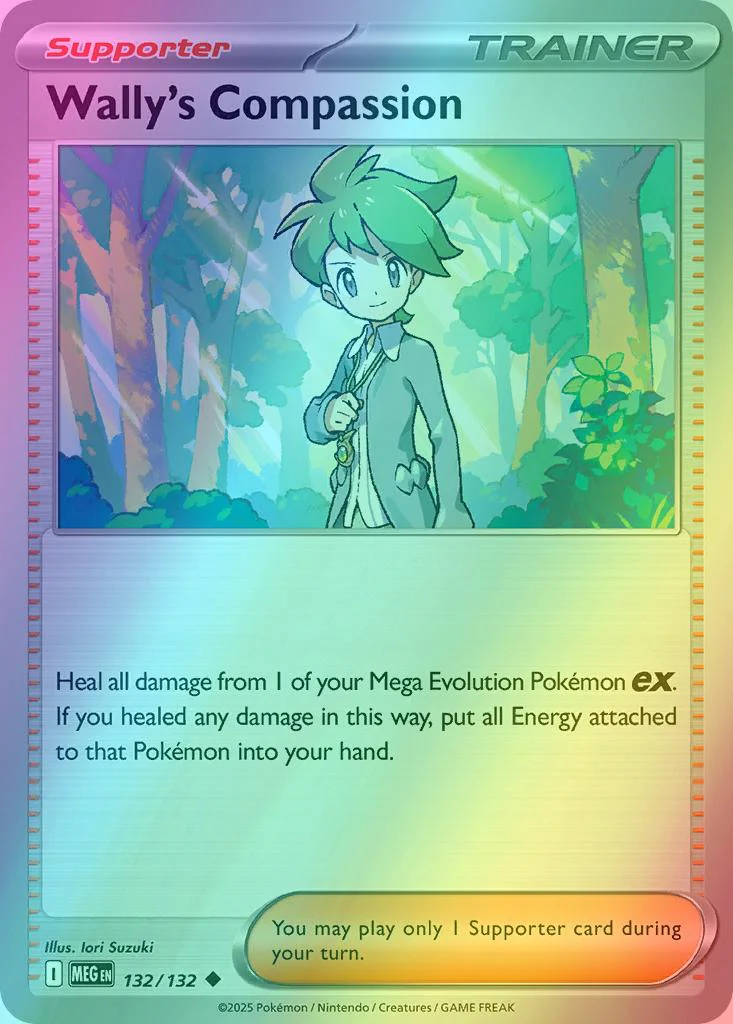 Wally's Compassion - 132/132 - Uncommon [me01-132] [Reverse Holo]