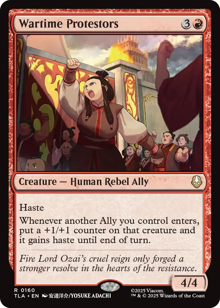 Wartime Protestors [160] [Avatar: The Last Airbender] [Non-Foil]
