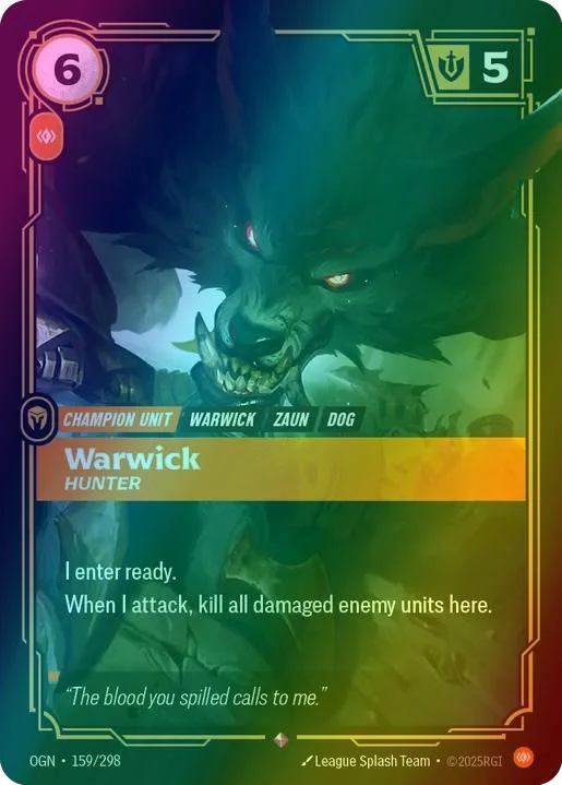 Warwick - Hunter - 159/298 [Origins] [Foil]