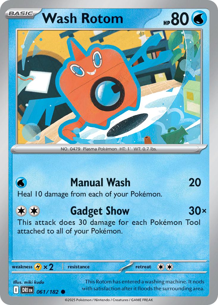 Wash Rotom - 061/182 - Common [sv10-061] [Non-Holo]