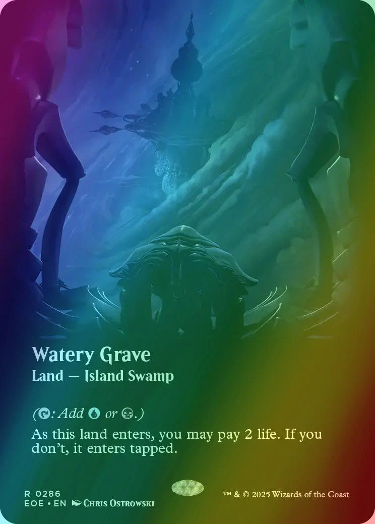 Watery Grave [286] [Borderless] [Viewport] [Edge of Eternities] [Foil]