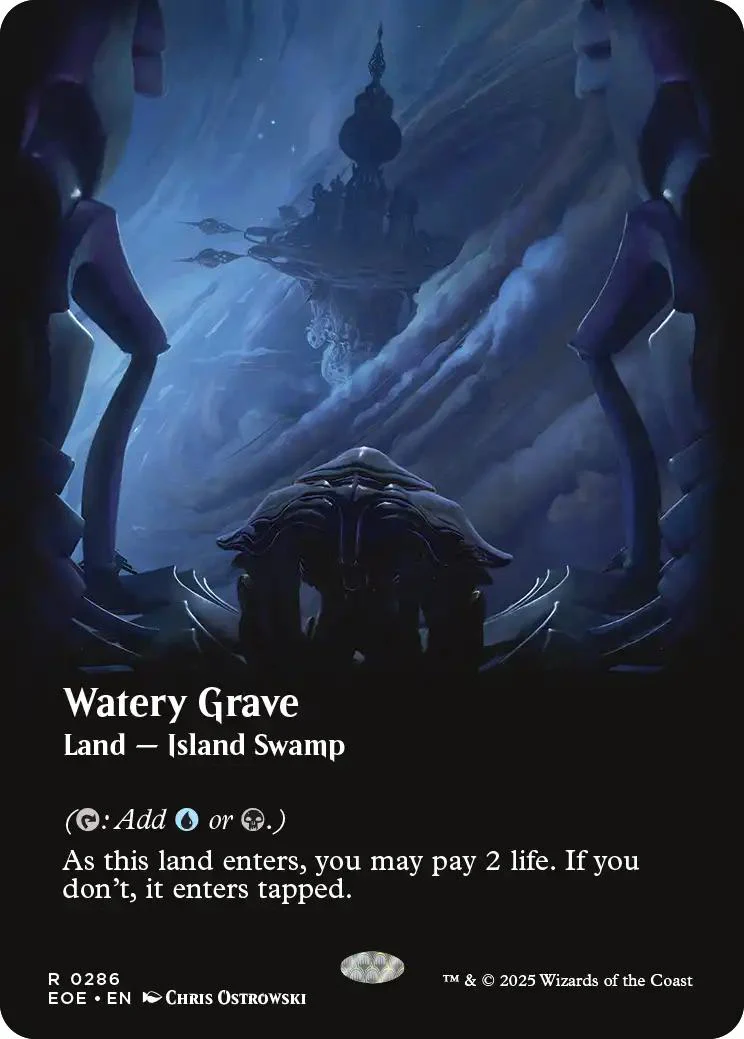 Watery Grave [286] [Borderless] [Viewport] [Edge of Eternities] [Non-Foil]