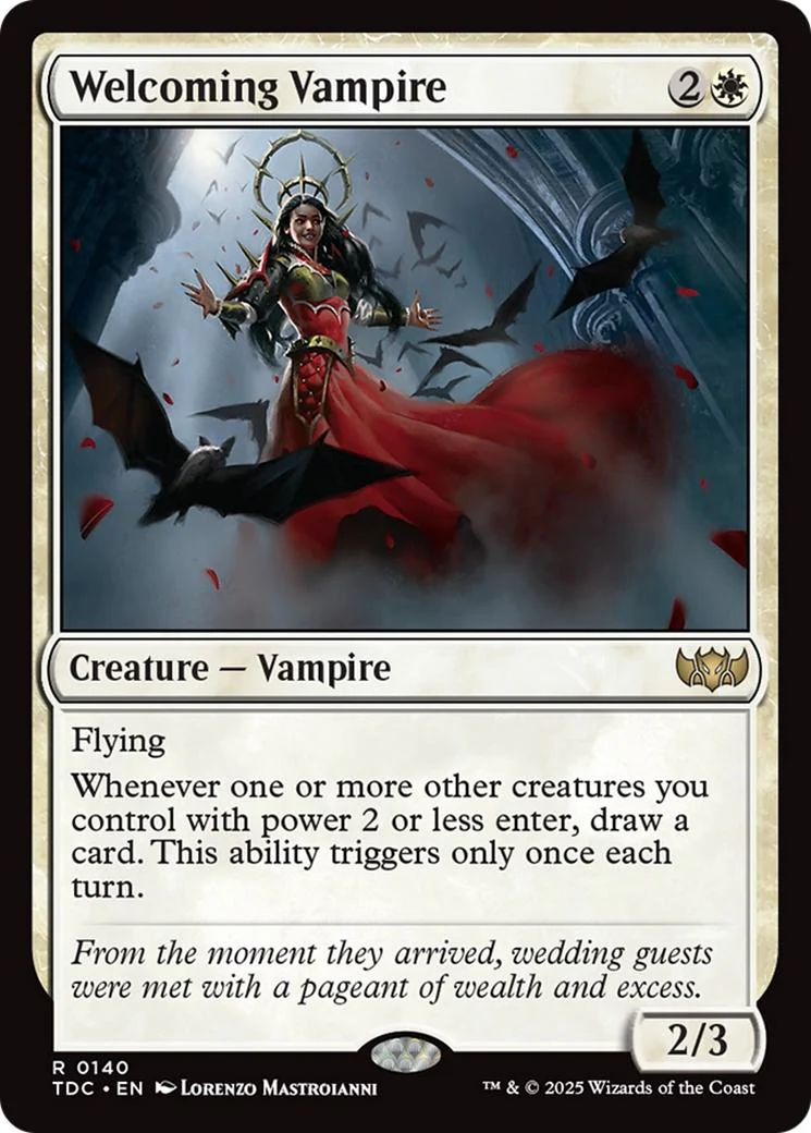 Welcoming Vampire [140] [Tarkir: Dragonstorm: Commander] [Non-Foil]