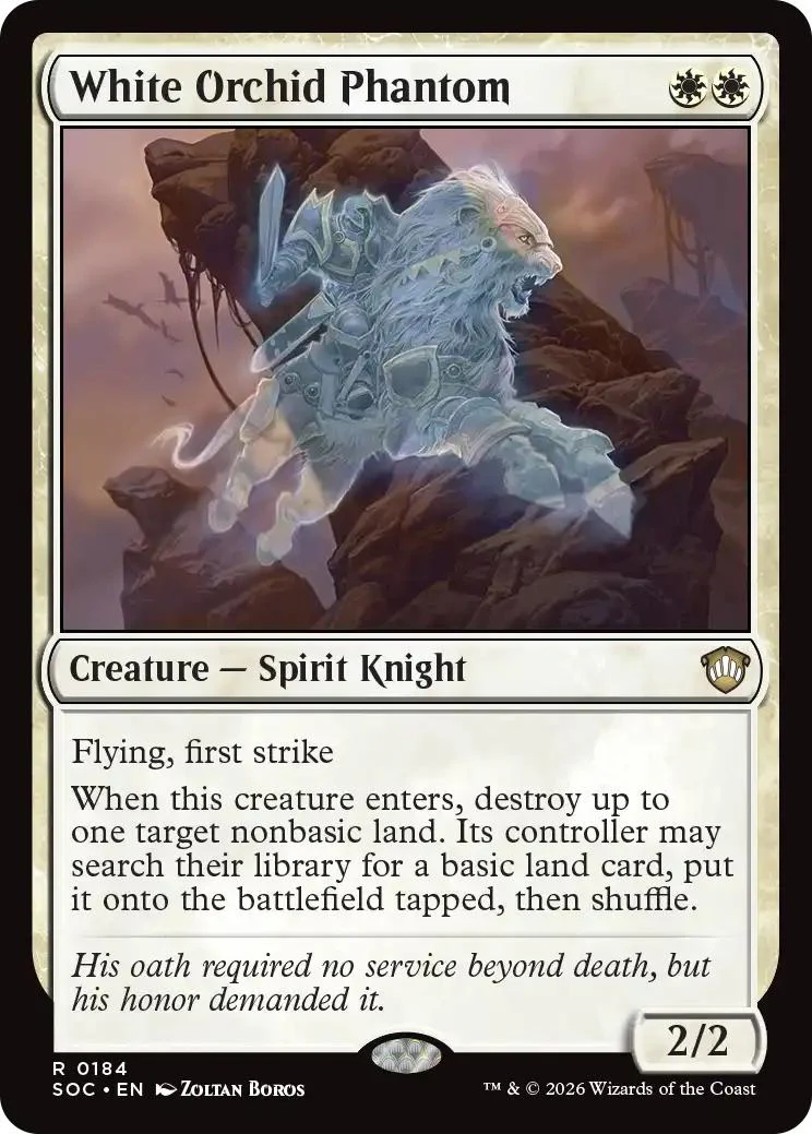 White Orchid Phantom [184] [Secrets of Strixhaven: Commander] [Non-Foil]