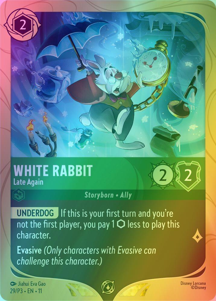 White Rabbit - Late Again - 29/P3 [Disney Lorcana Promo Cards] [Holofoil]