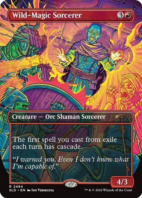 Wild-Magic Sorcerer [2494] [Borderless] [D&D: Shadows Over Baldur's Gate] [Secret Lair Drop] [Non-Foil]