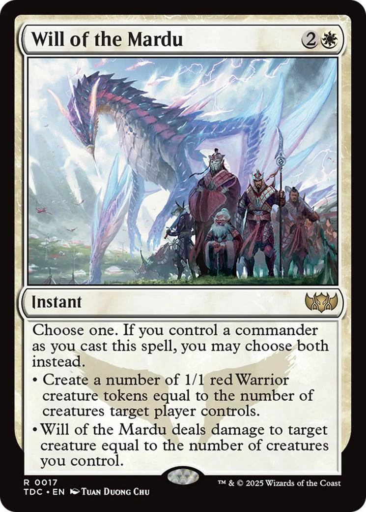 Will of the Mardu [17] [Tarkir: Dragonstorm: Commander] [Non-Foil]