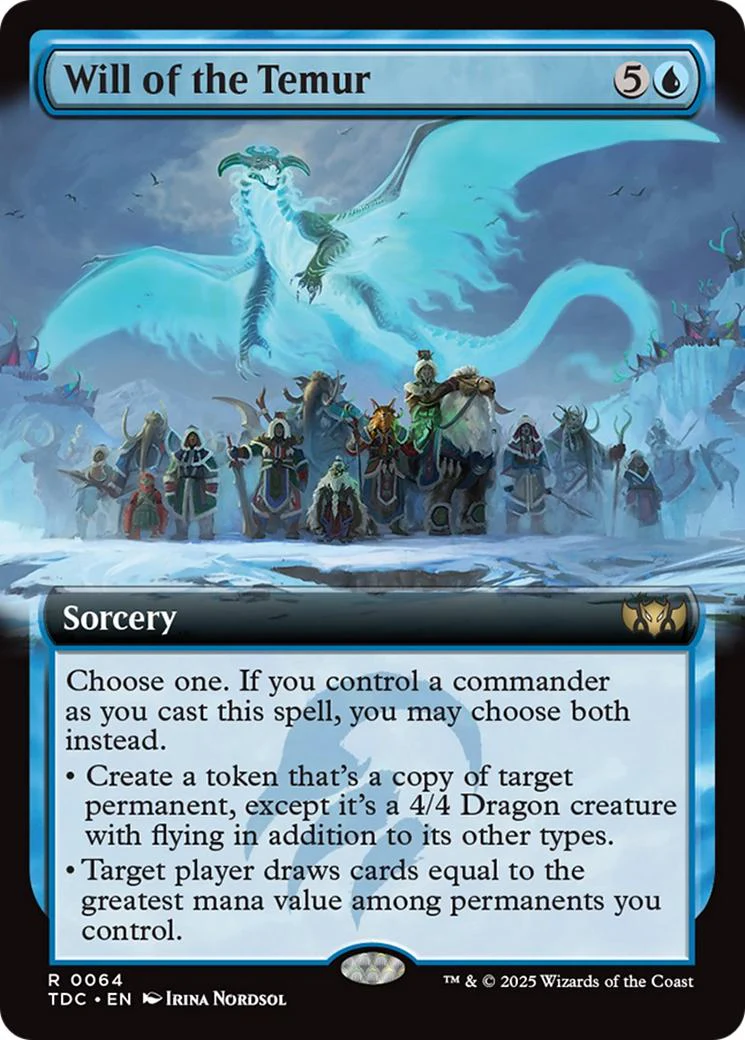 Will of the Temur [64] [Extended Art] [Tarkir: Dragonstorm: Commander] [Non-Foil]