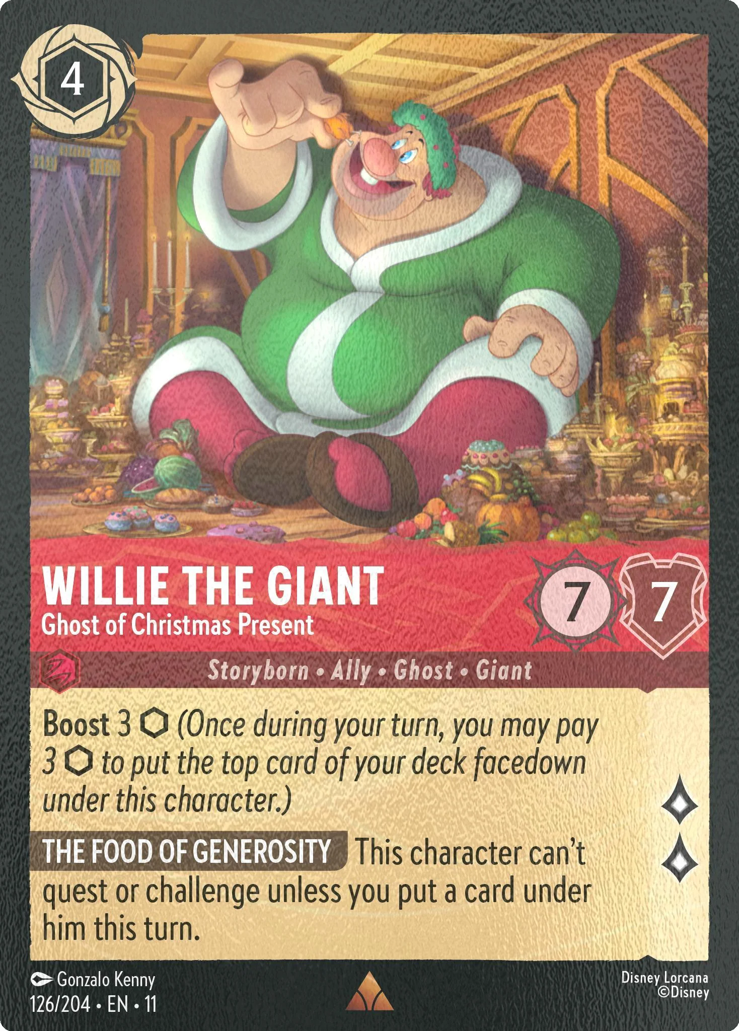 Willie the Giant - Ghost of Christmas Present - 126/204 [Winterspell] [Cold Foil]