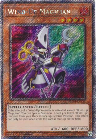 Wind-Up Magician - RA04-EN153 - Platinum Secret Rare - 1st Edition