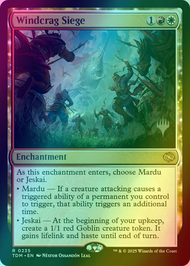 Windcrag Siege [235p] [Promo Pack] [Tarkir: Dragonstorm: Promos] [Foil]
