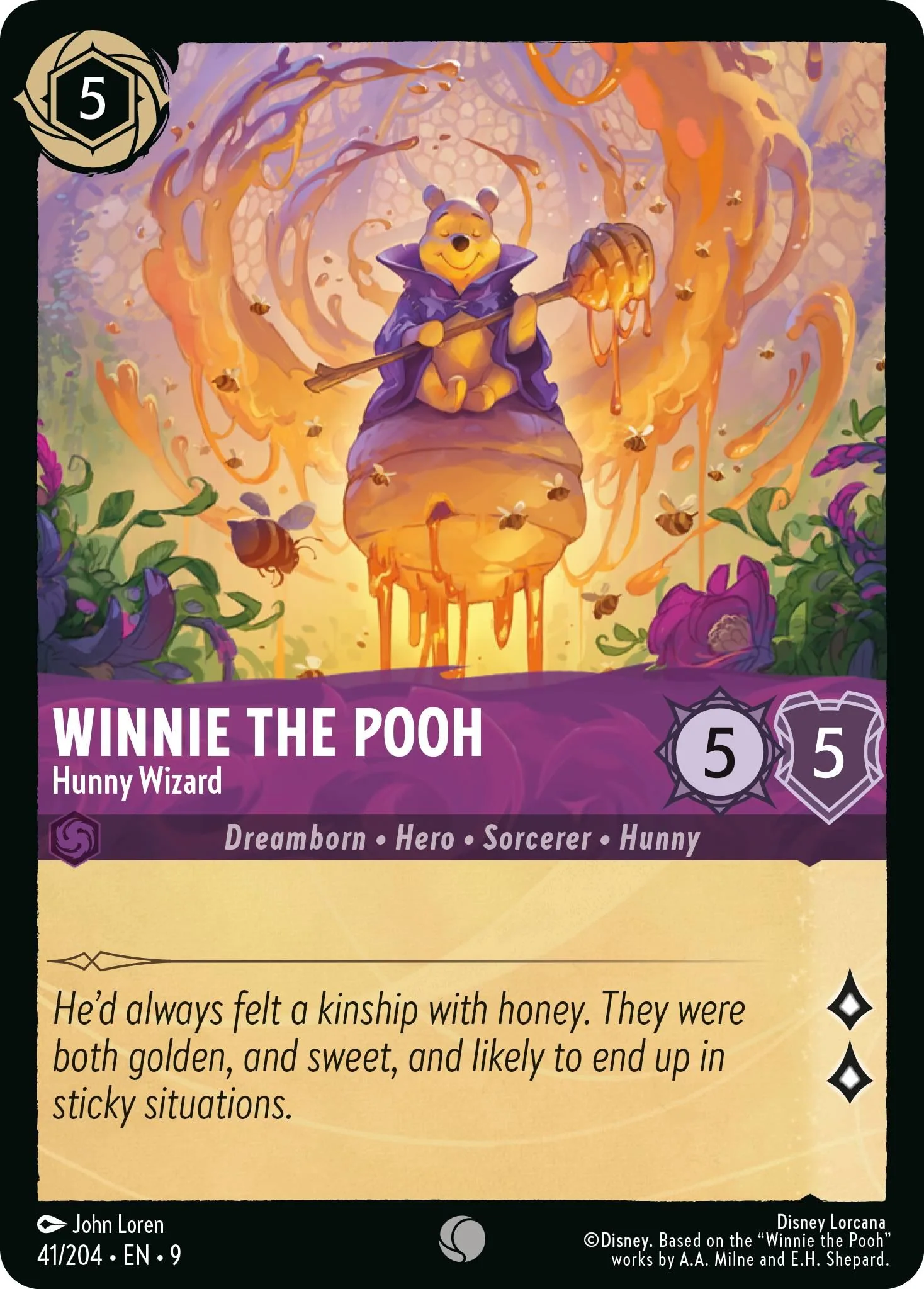 Winnie the Pooh - Hunny Wizard - 41/204 [Fabled] [Non-Foil]
