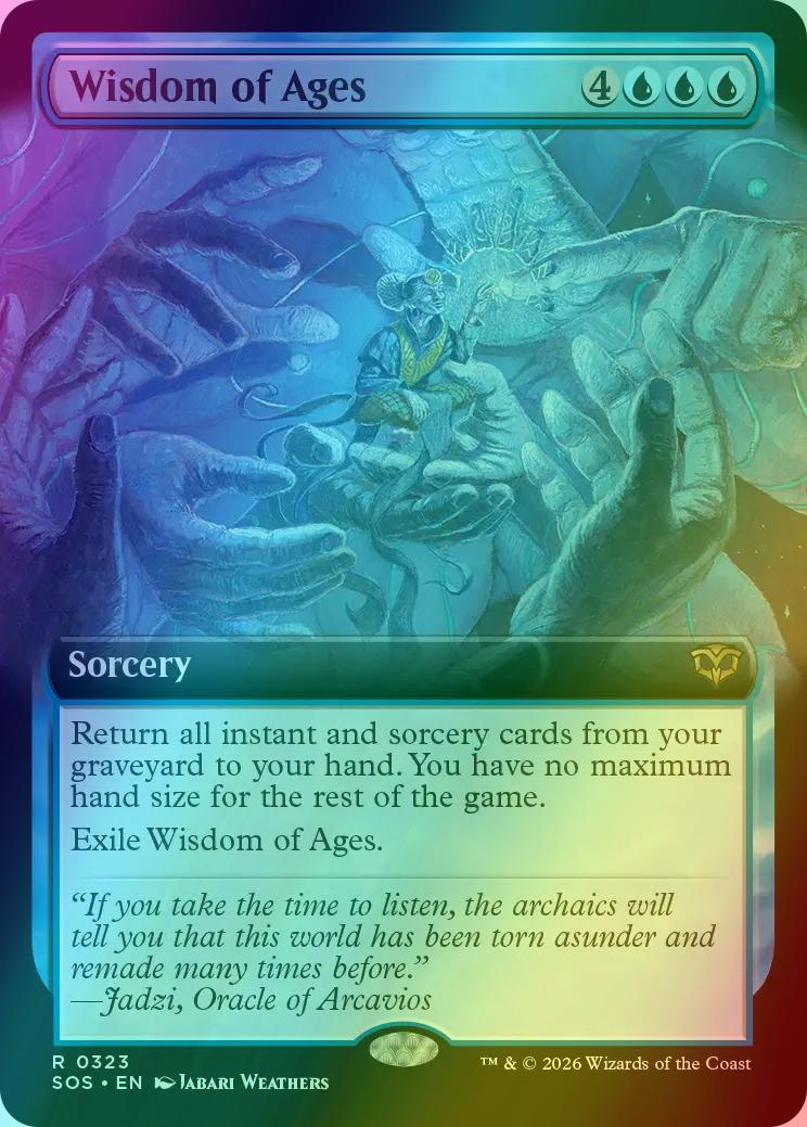 Wisdom of Ages [323] [Extended Art] [Secrets of Strixhaven] [Foil]