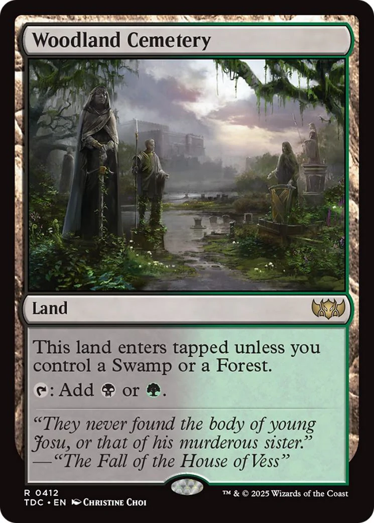 Woodland Cemetery [412] [Tarkir: Dragonstorm: Commander] [Non-Foil]