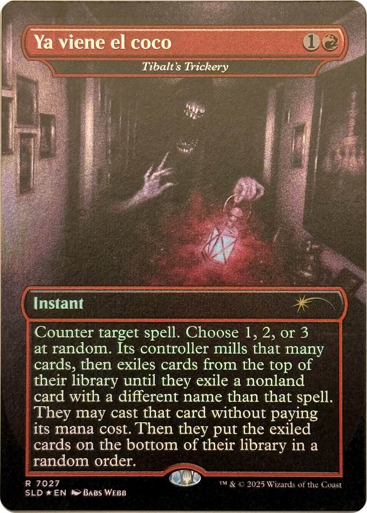Ya viene el coco - Tibalt's Trickery [7027] [Borderless] [Nuestra Magia] [Secret Lair Drop] [Non-Foil]