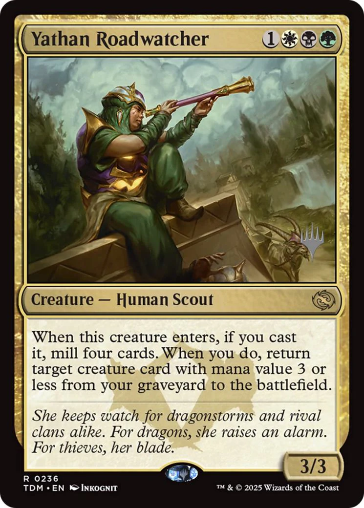 Yathan Roadwatcher [236p] [Promo Pack] [Tarkir: Dragonstorm: Promos] [Non-Foil]