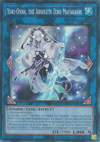 Yuki-Onna, the Absolute Zero Mayakashi - RA05-EN057 - Collector's Rare - 1st Edition