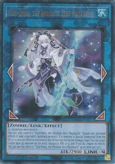 Yuki-Onna, the Absolute Zero Mayakashi - RA05-EN057 - Ultimate Rare - 1st Edition