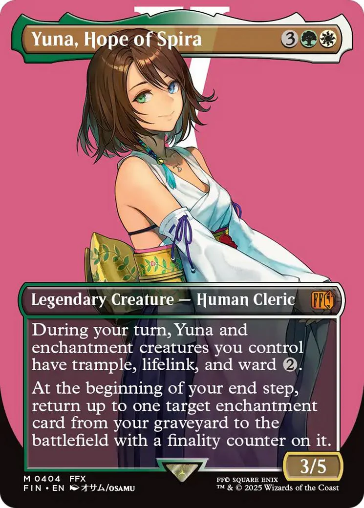 Yuna, Hope of Spira [404] [Borderless] [Character] [FINAL FANTASY] [Non-Foil]