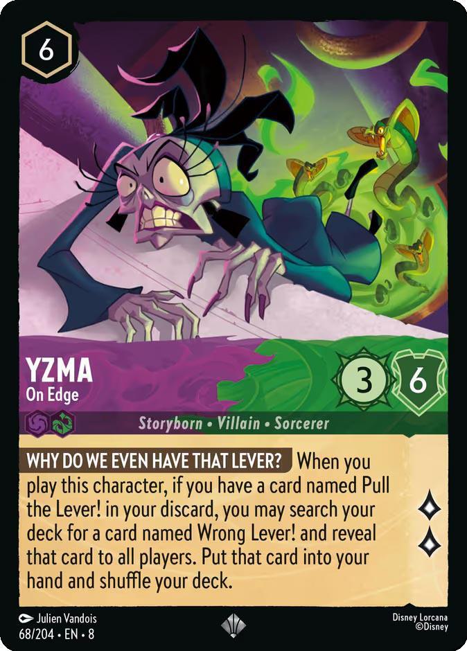 Yzma - On Edge - 68/204 [Reign of Jafar] [Non-Foil]