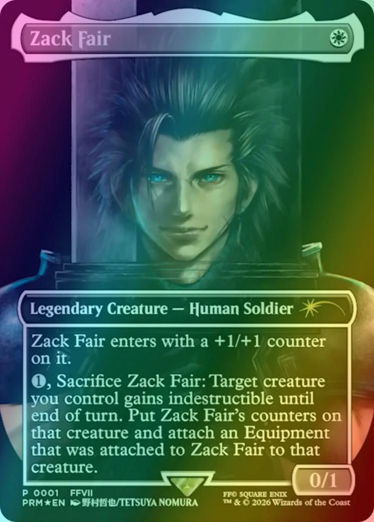 Zack Fair [2026-03] [Borderless] [PRM-0001] [Media and Collaboration Promos] [Foil]