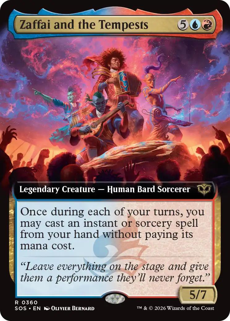 Zaffai and the Tempests [360] [Extended Art] [Secrets of Strixhaven] [Non-Foil]