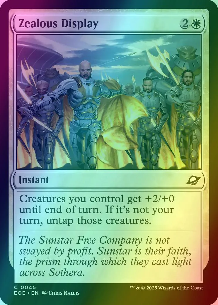 Zealous Display [45] [Edge of Eternities] [Foil]