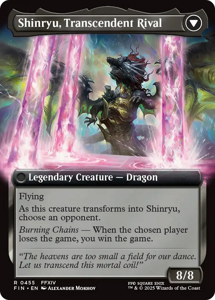 Zenos yae Galvus // Shinryu, Transcendent Rival [455] [Extended Art] [FINAL FANTASY] [Non-Foil] - Image 2