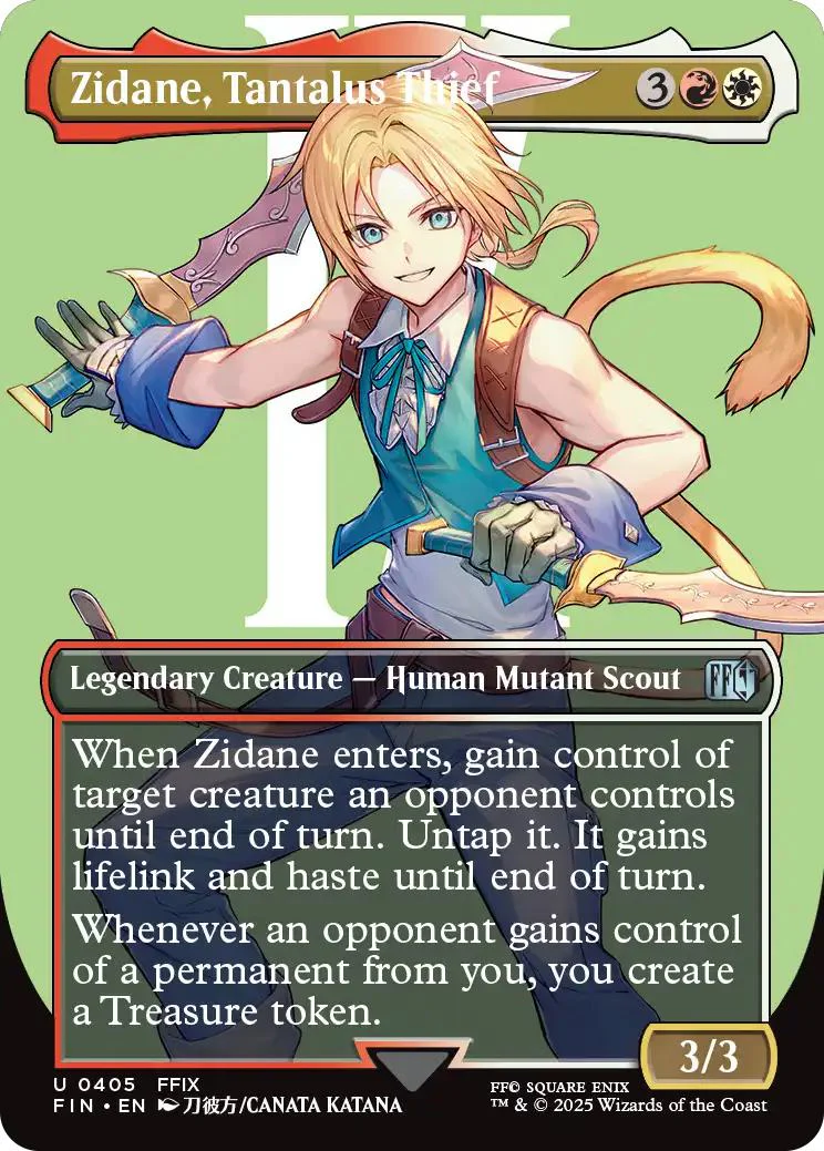Zidane, Tantalus Thief [405] [Borderless] [Character] [FINAL FANTASY] [Non-Foil]