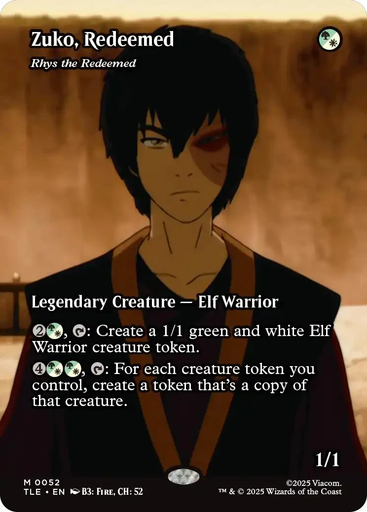 Zuko, Redeemed - Rhys the Redeemed [52] [Borderless] [Source Material] [Avatar: The Last Airbender Eternal] [Non-Foil]