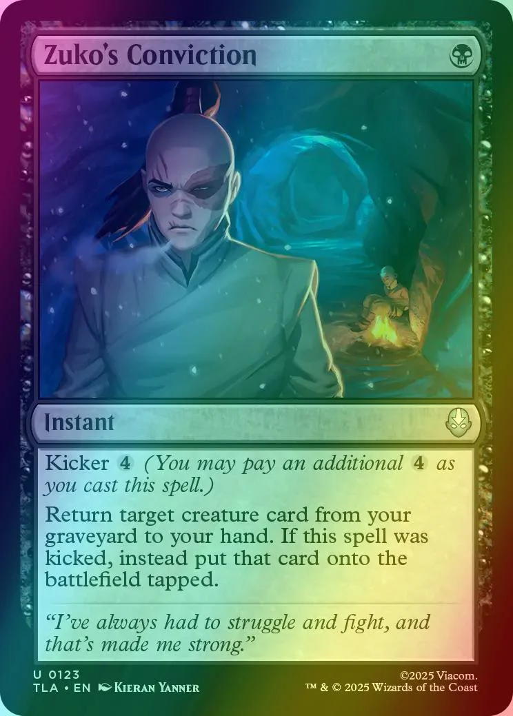Zuko's Conviction [123] [Avatar: The Last Airbender] [Foil]