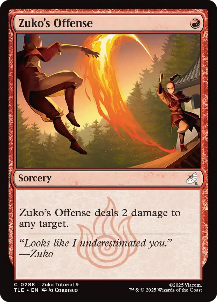 Zuko's Offense [288] [Avatar: The Last Airbender Eternal] [Non-Foil]