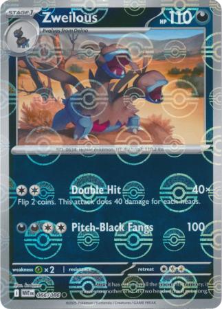 Zweilous - Poké Ball Pattern - 066/086 - Common [sv105w-066] [Reverse Holo]